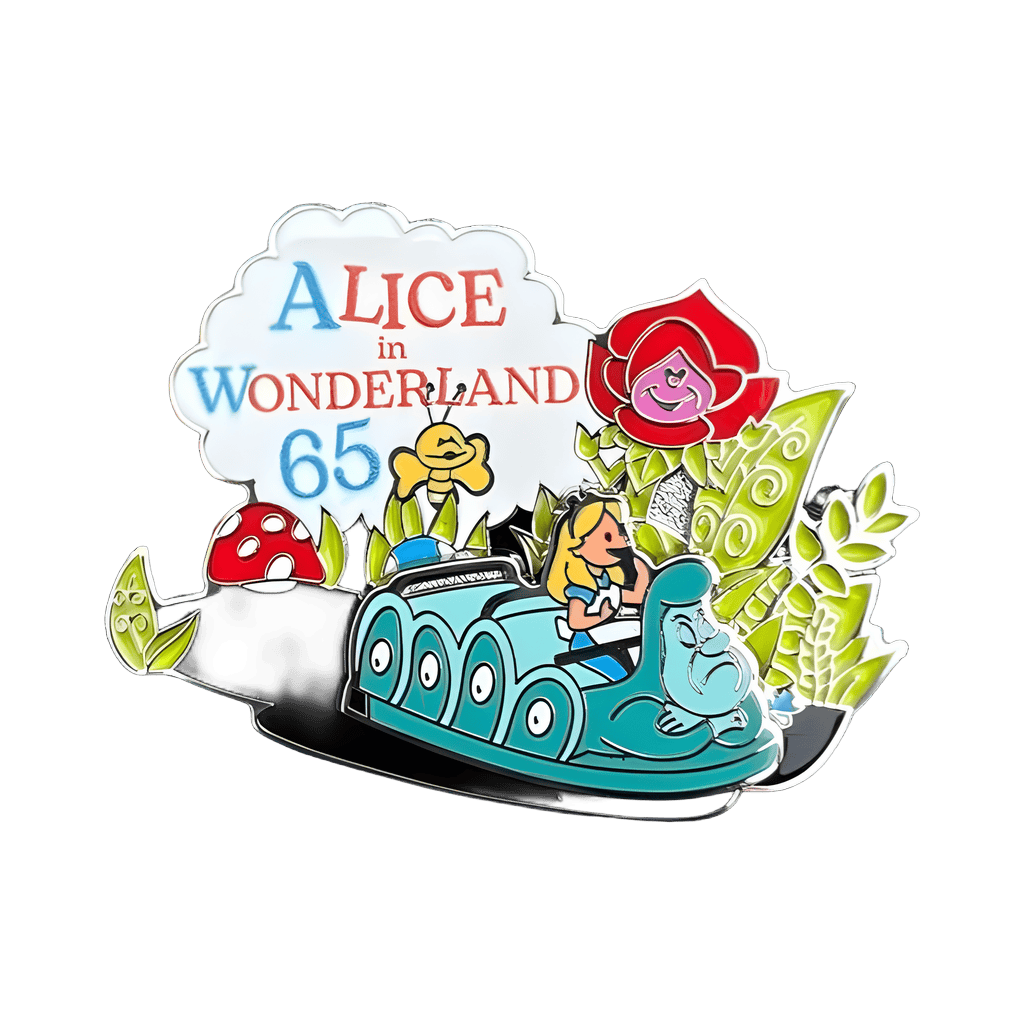 Alice in Wonderland Ride - 65th Anniversary Slider Disney pin