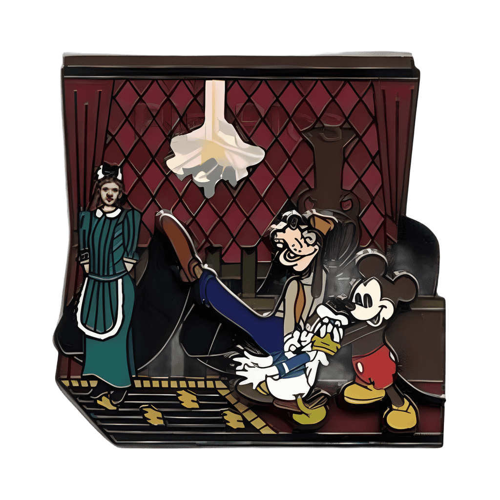 Goofy, Donald And Mickey On Haunted Mansion Ride Disney pin