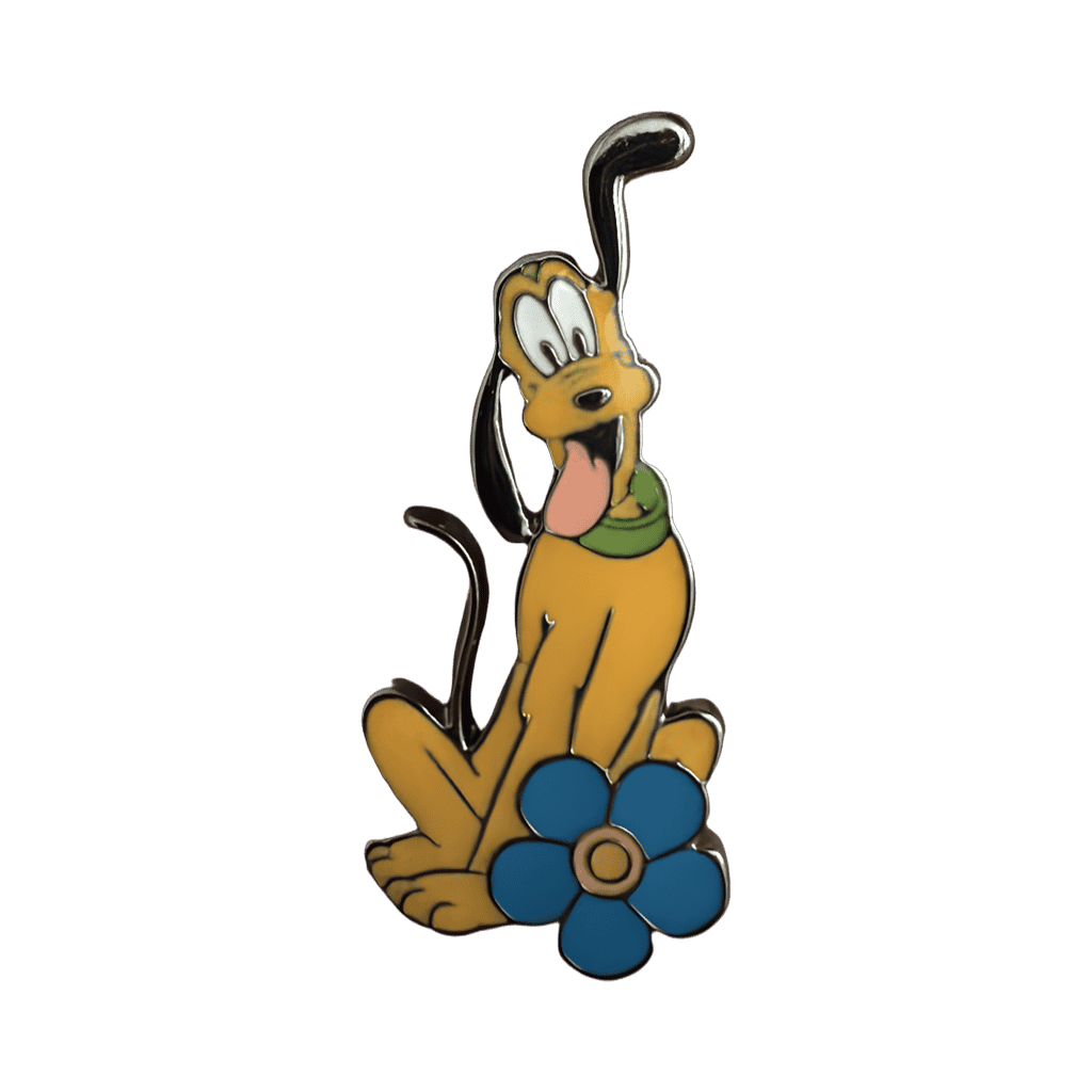 Pluto with Flower Disney pin