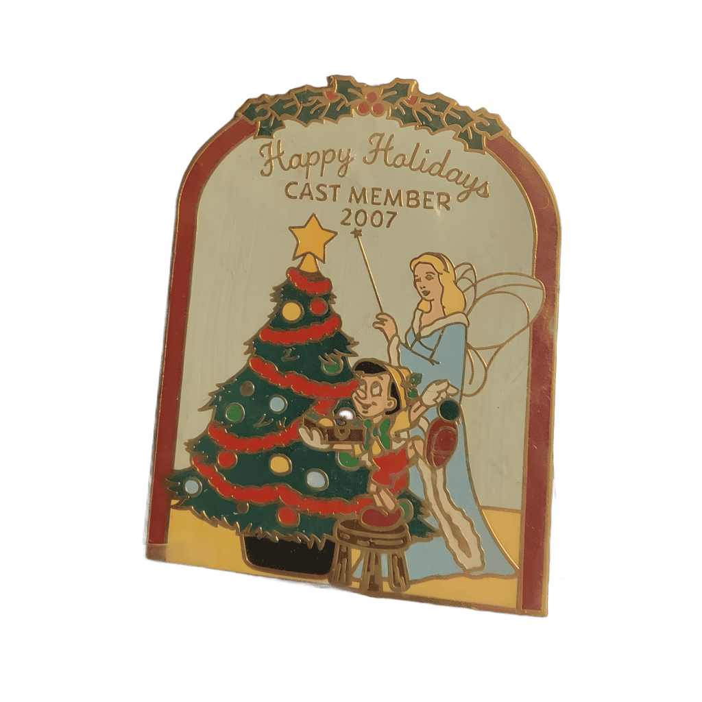 Cast Exclusive Happy Holidays 2007 Pinocchio and the Blue Fairy Disney pin