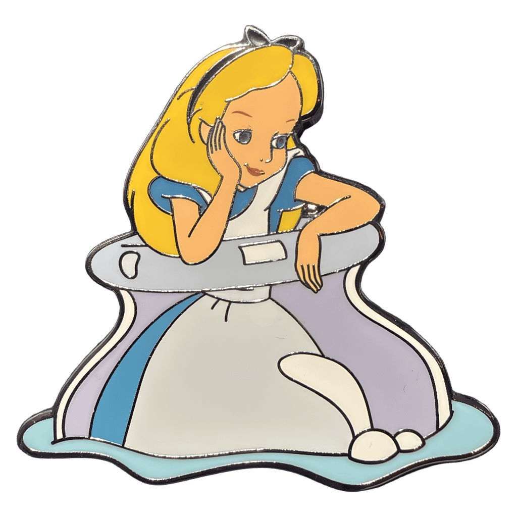 Alice Floating in Bottle Disney pin