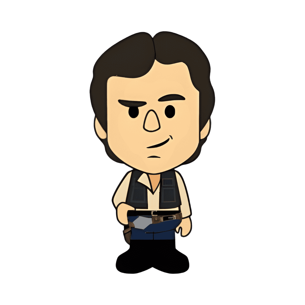 Death Star Escape Characters — Han Solo Disney pin
