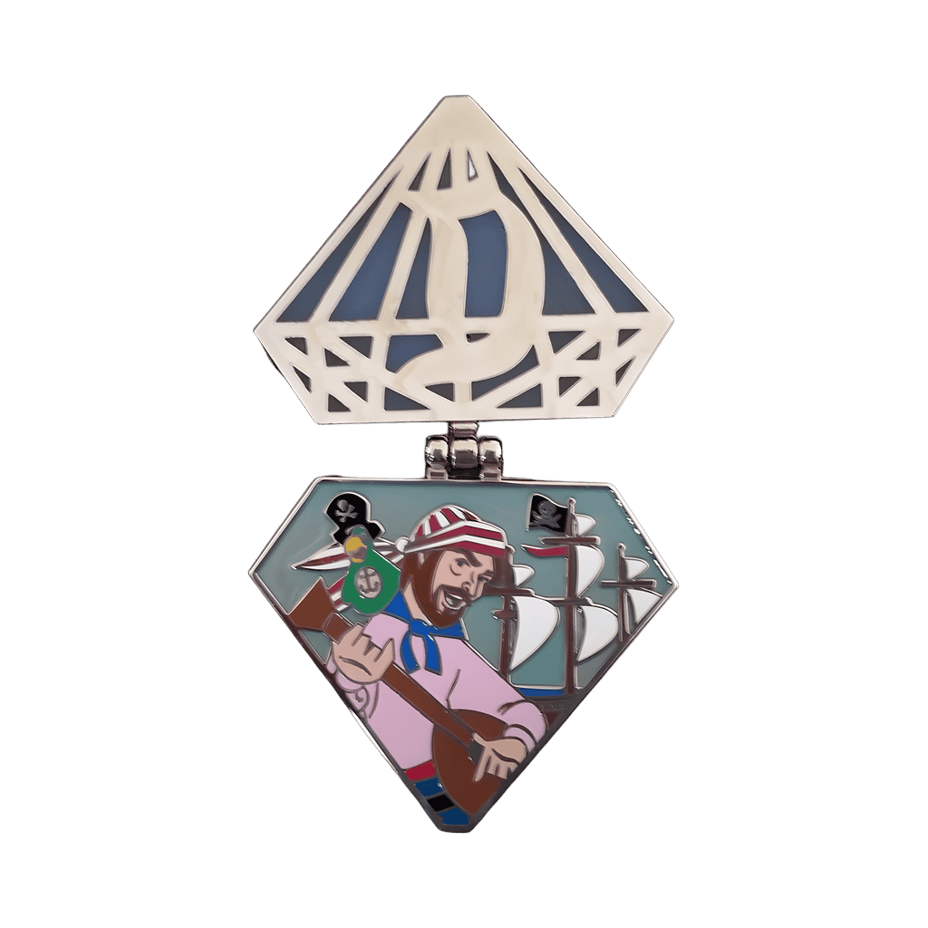 Pirate and Barker Bird Disney pin
