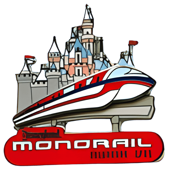Monorail Red Disney pin
