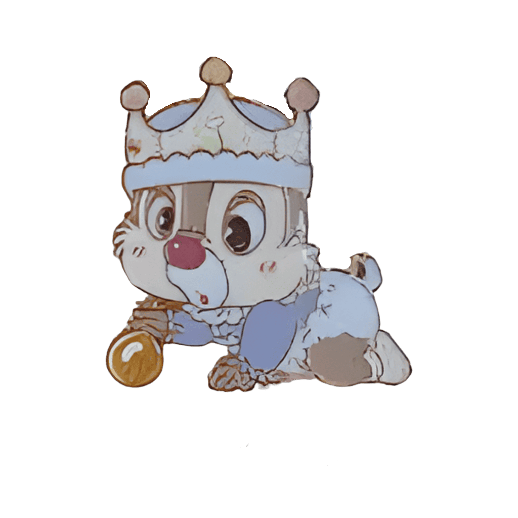 Dale Wearing Baby Crown Disney pin