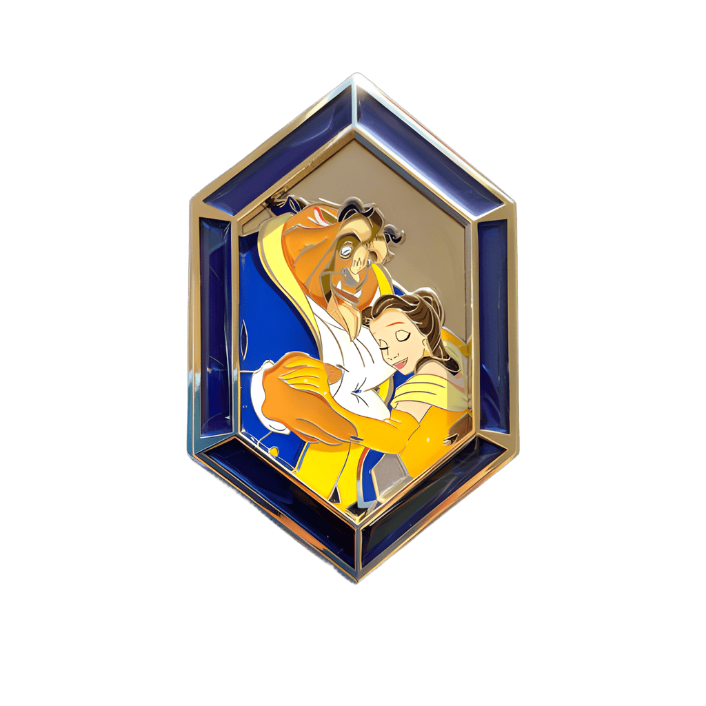 Belle and Beast Disney pin