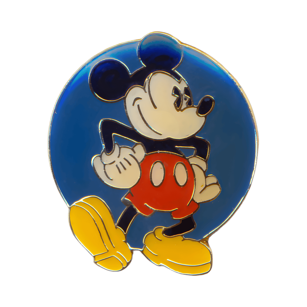 Mickey Mouse on a Blue Circle Disney pin