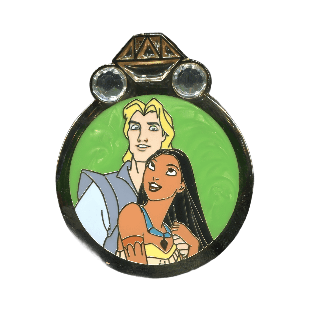 Pocahontas and John Disney pin