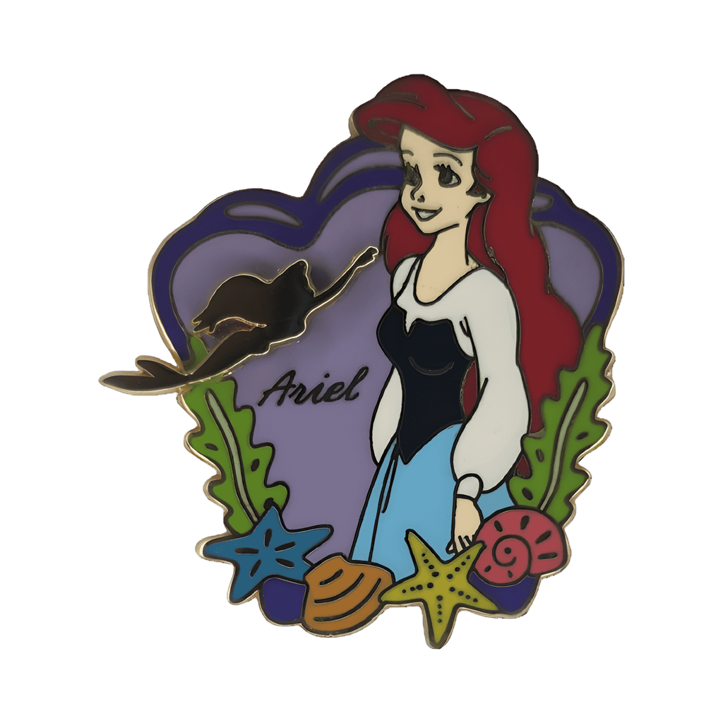Ariel Seashell & Starfish Frame (Gold Mermaid) Disney pin