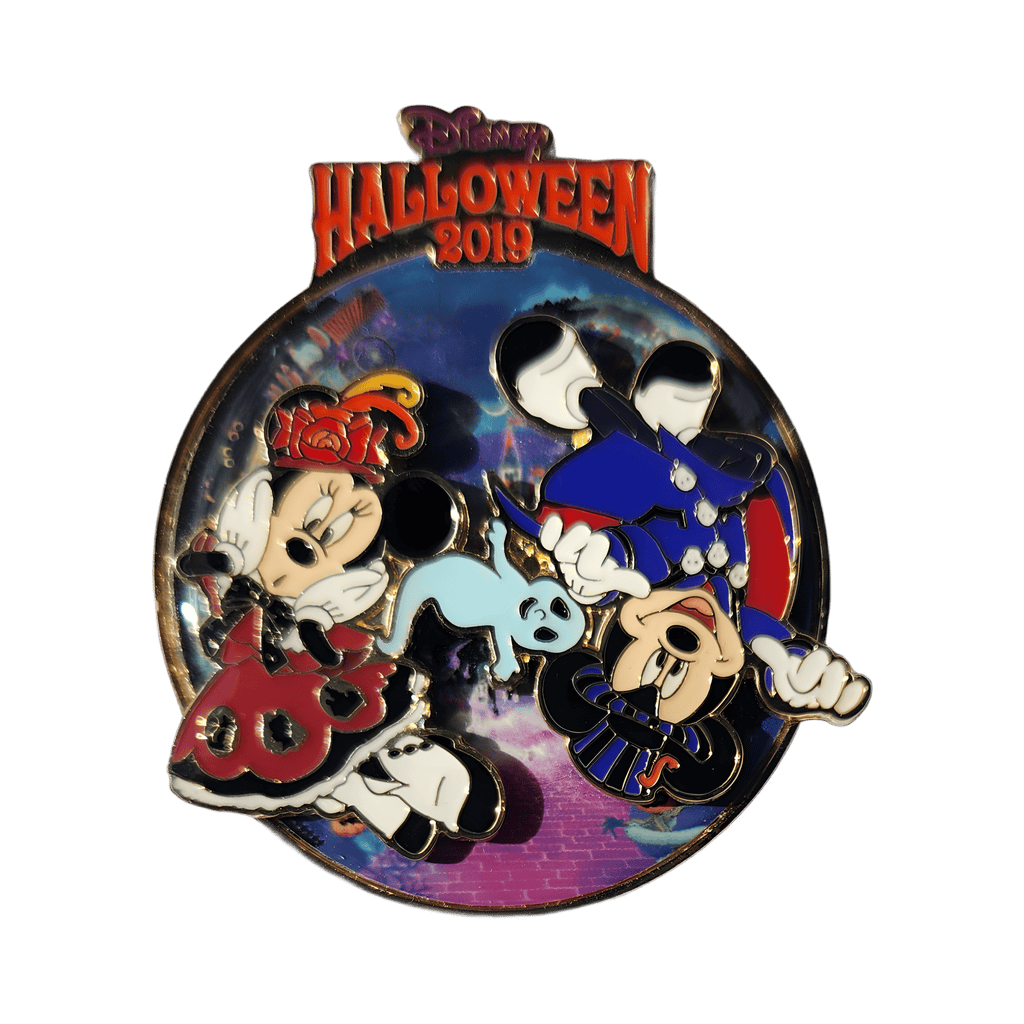 Costumed Mickey and Minnie Spinner Disney pin
