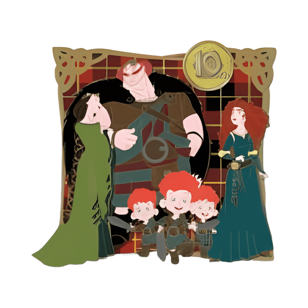 Human Family Portrait - Brave - 10th Anniversary Disney pin