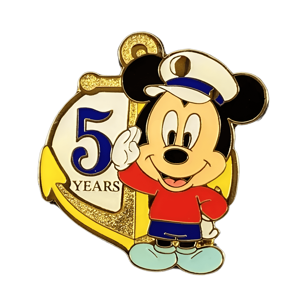 5th Anniversary - Anchor - Mickey Disney pin