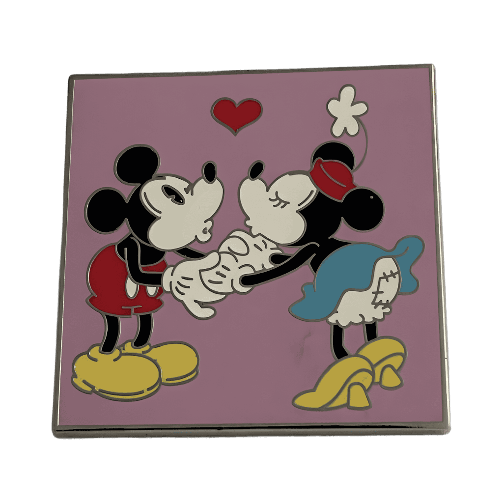 Mickey and Minnie Kissing Disney pin