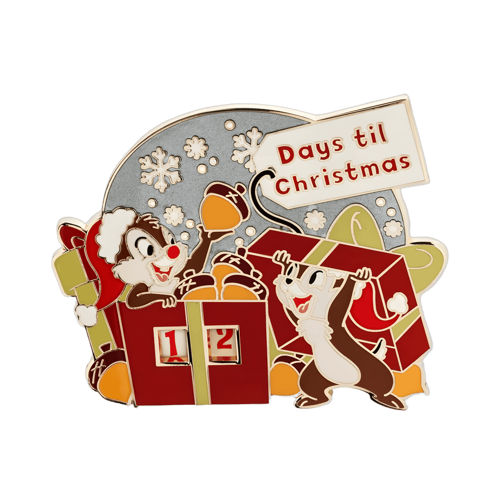 2024 - Days Till Christmas Acorn Present Mini Jumbo Disney pin