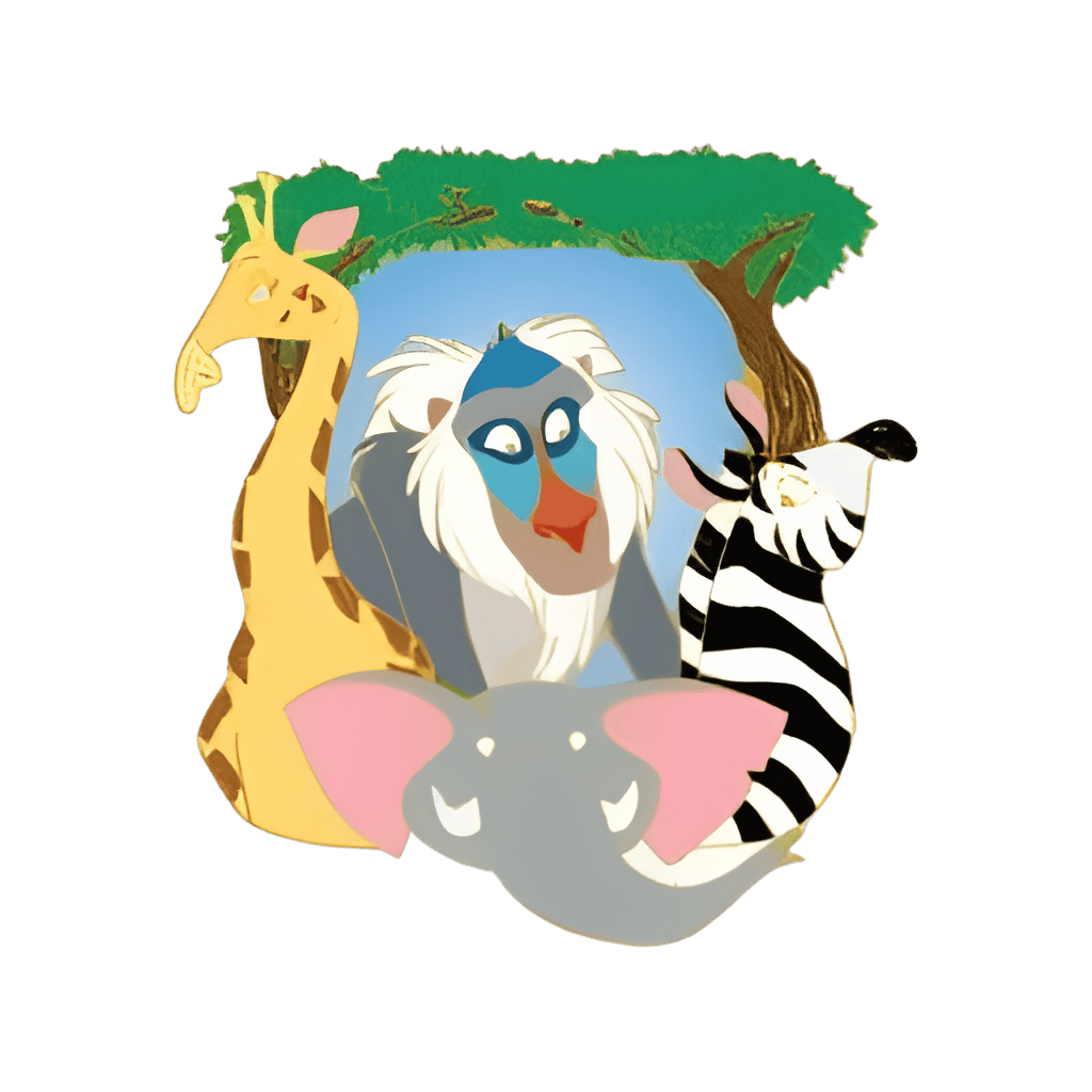 Rafiki Stained Glass Disney pin