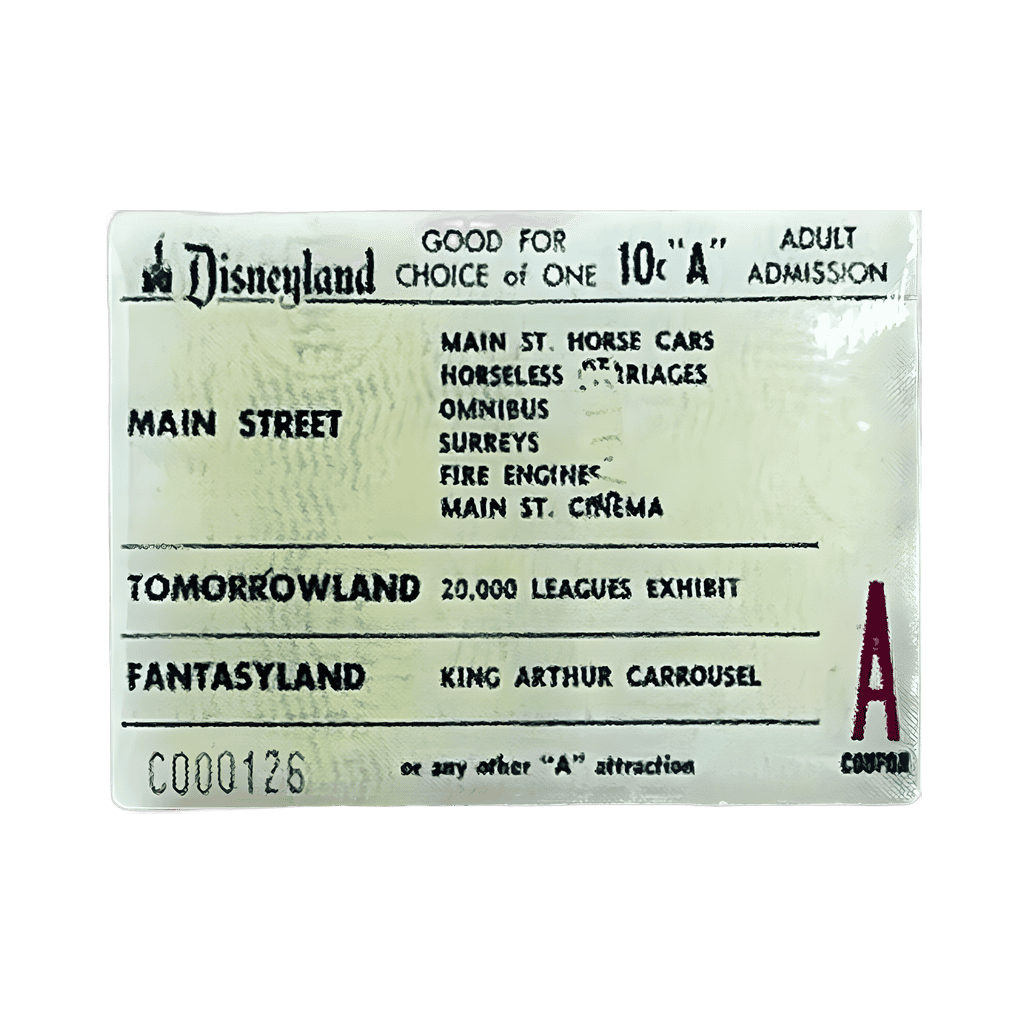 Disneyland Ticket Book Disney pin