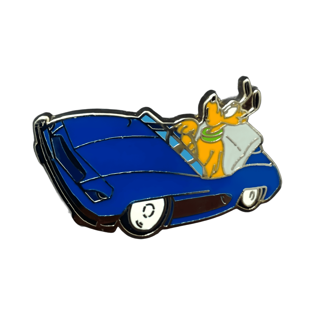 Pluto Blue Car Disney pin