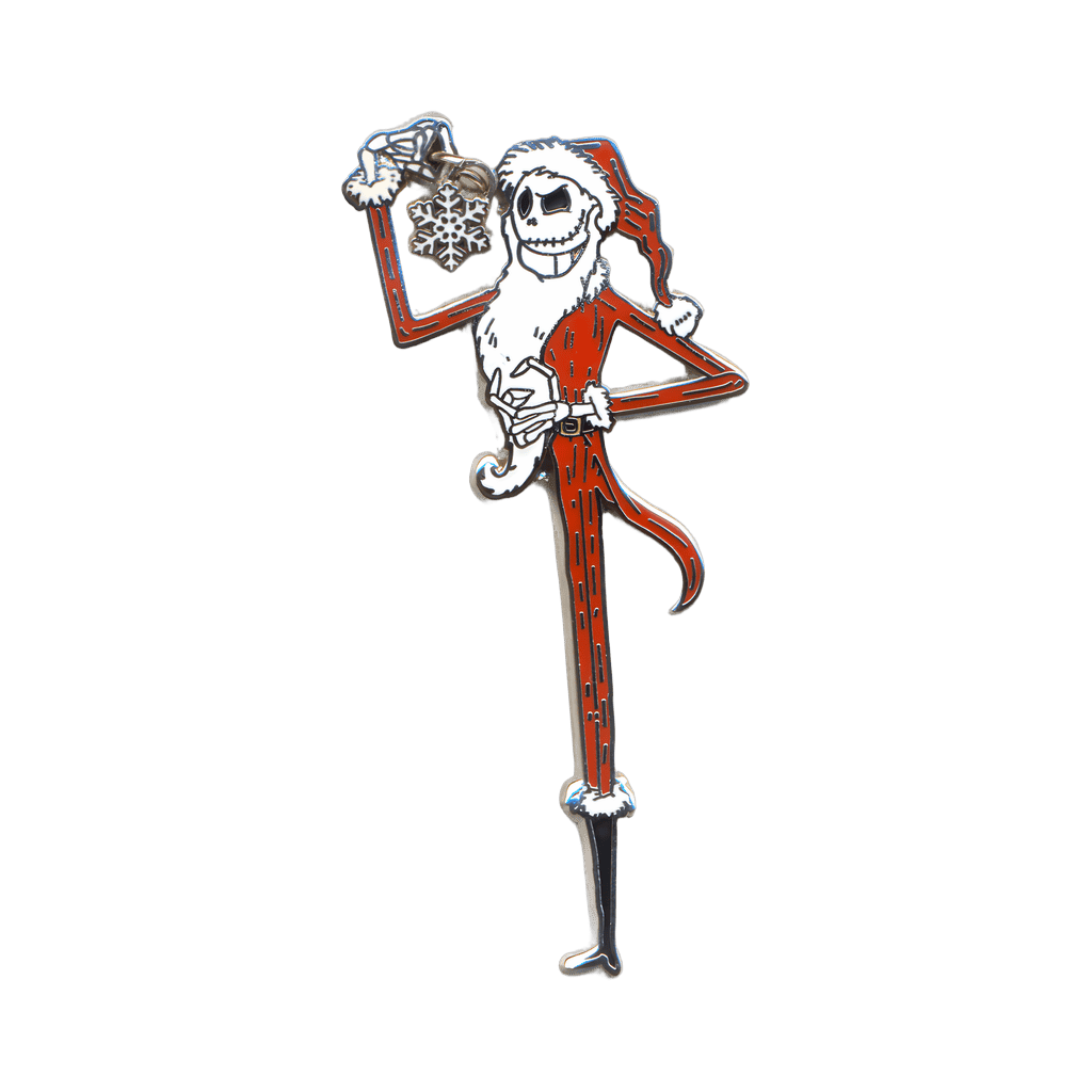 Santa Jack Skellington Snowflake Dangle Disney pin