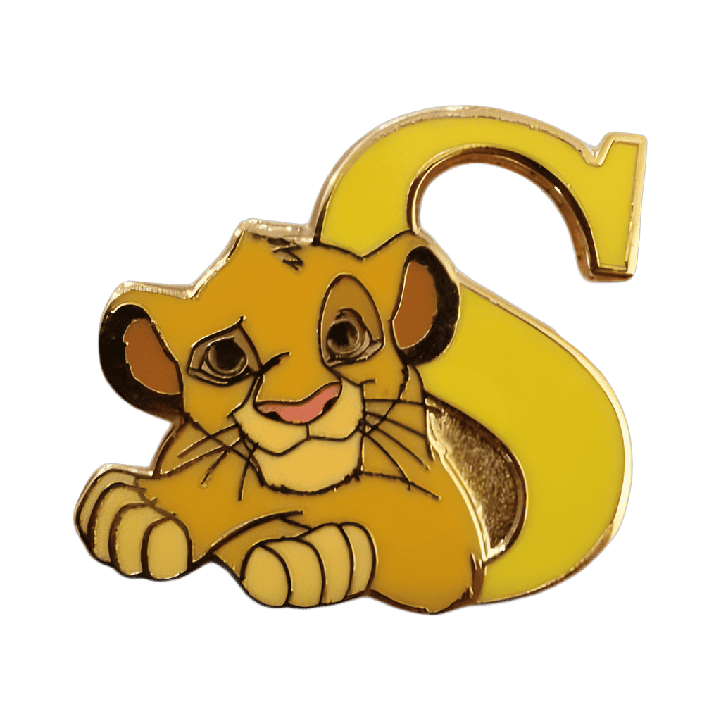 Letter S - Simba Disney pin