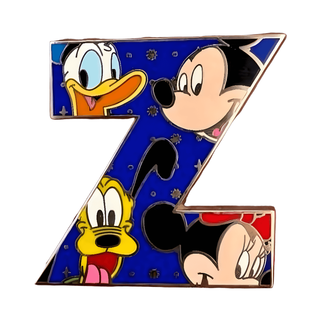 Z Donald, Mickey, Pluto and Minnie Disney pin
