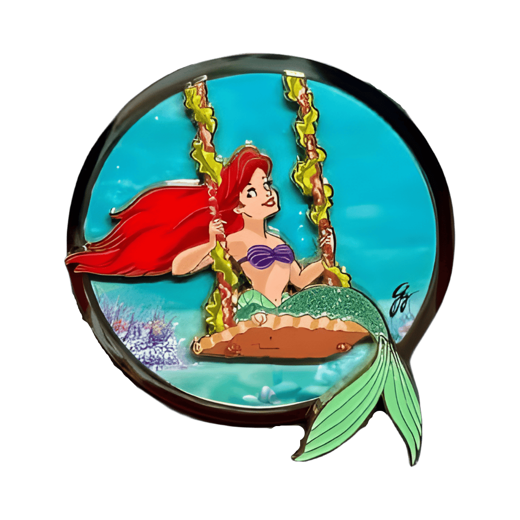Ariel on a Swing Disney pin