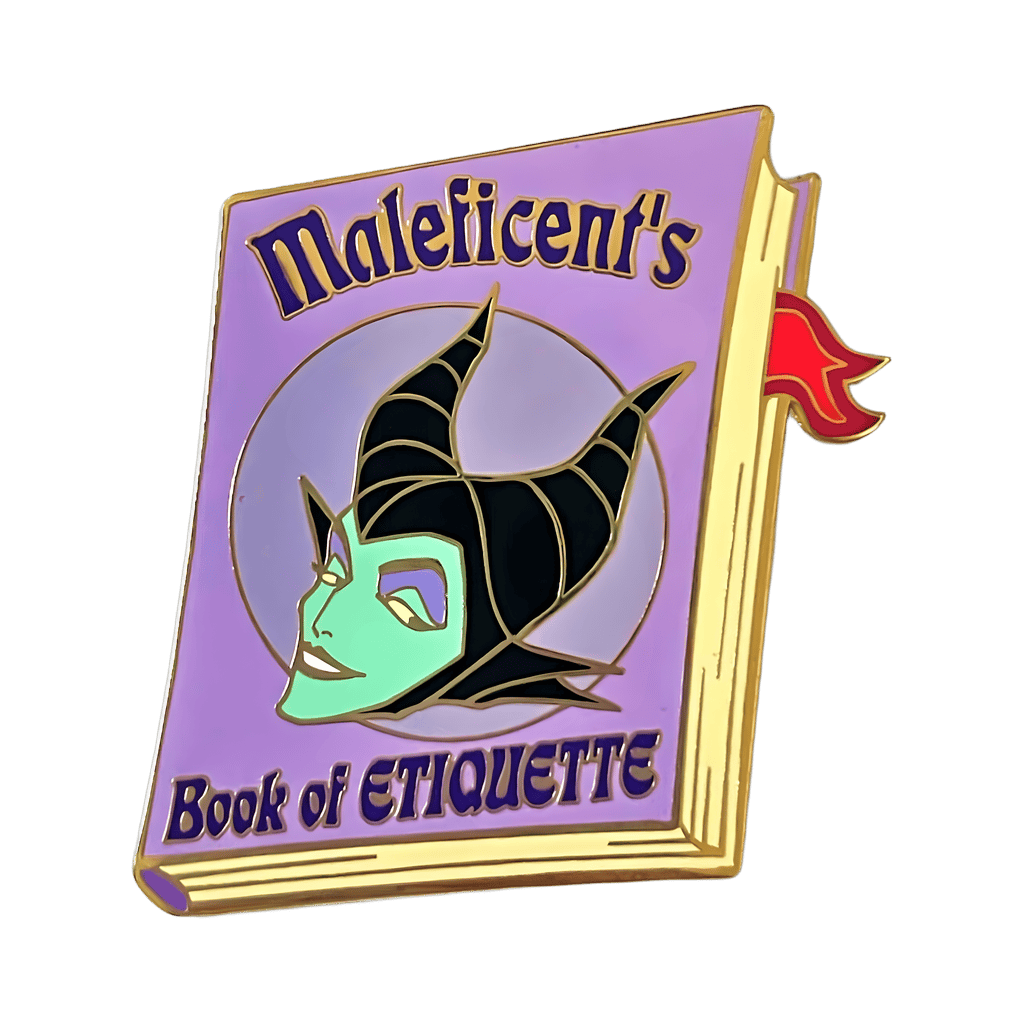 Maleficent Book of Etiquette Disney pin