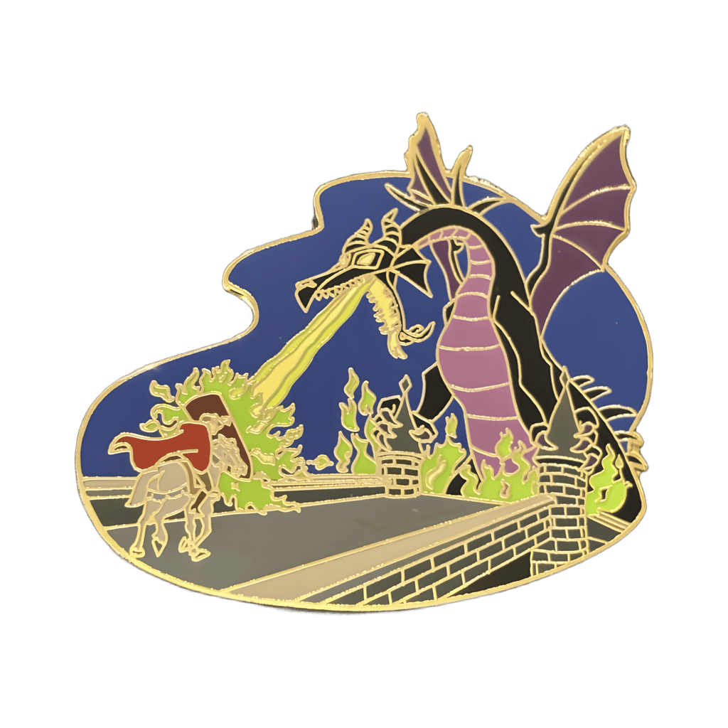 Prince Phillip & Maleficent Dragon Disney pin