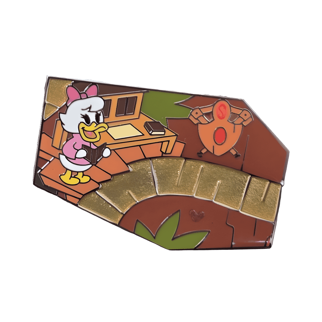April with a Book Disney pin