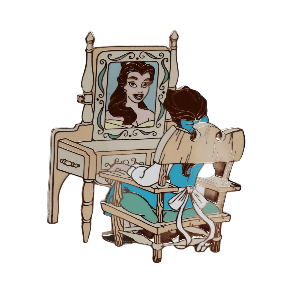 Belle in Her Mirror Disney pin