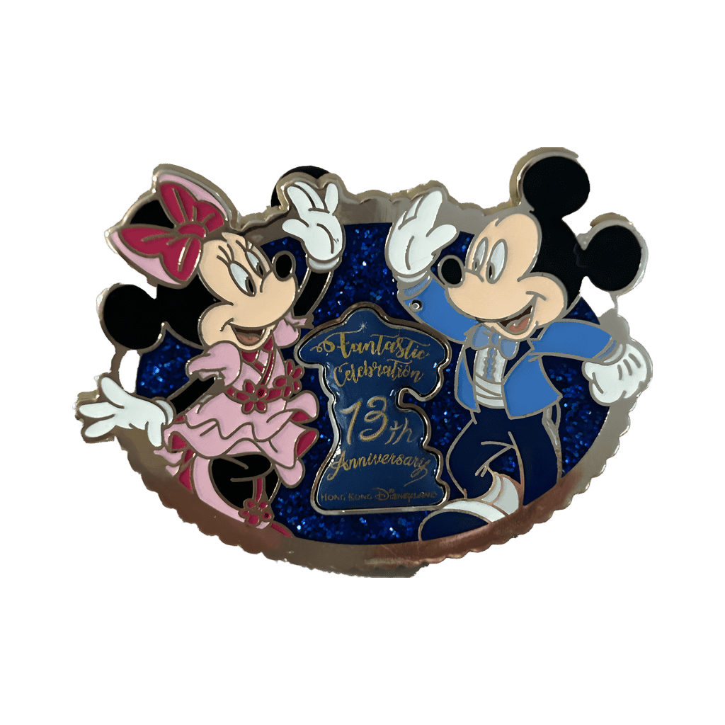 Fantastic Celebration 13th Anniversary HKDL - Mickey & Minnie Disney pin