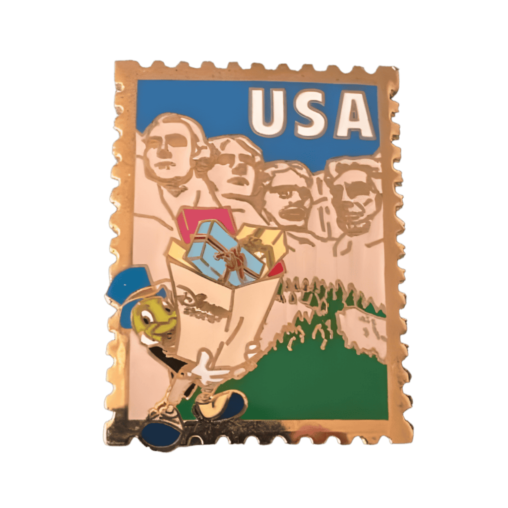 Jiminy Cricket at Mount Rushmore Disney pin