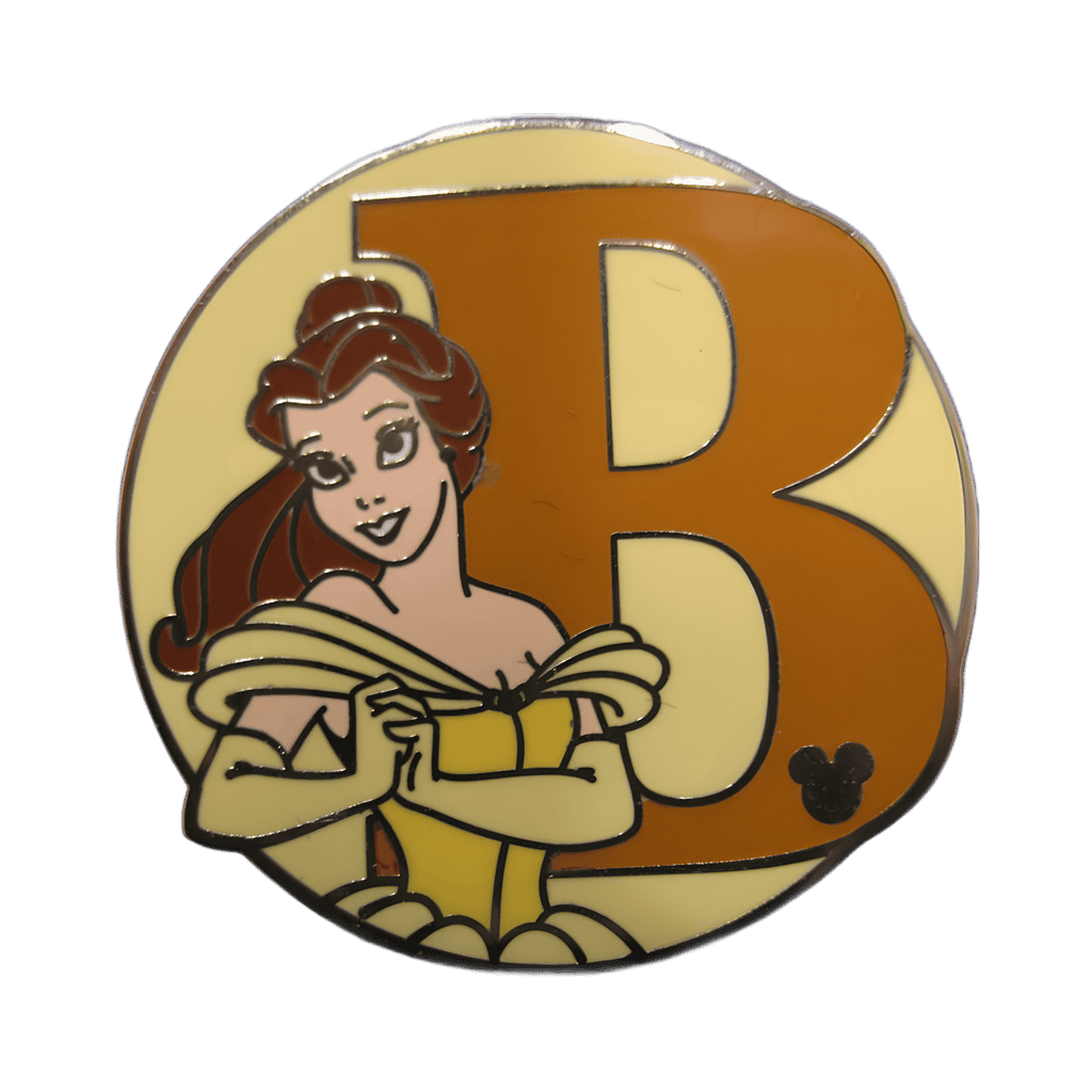 B for Belle Disney pin