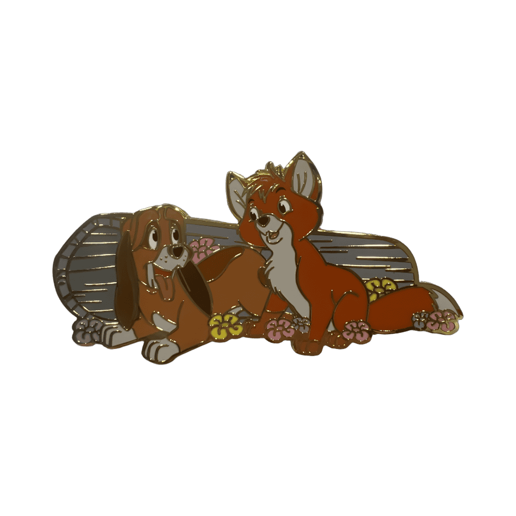 Fox and Hound with Copper & Tod by Log Disney pin