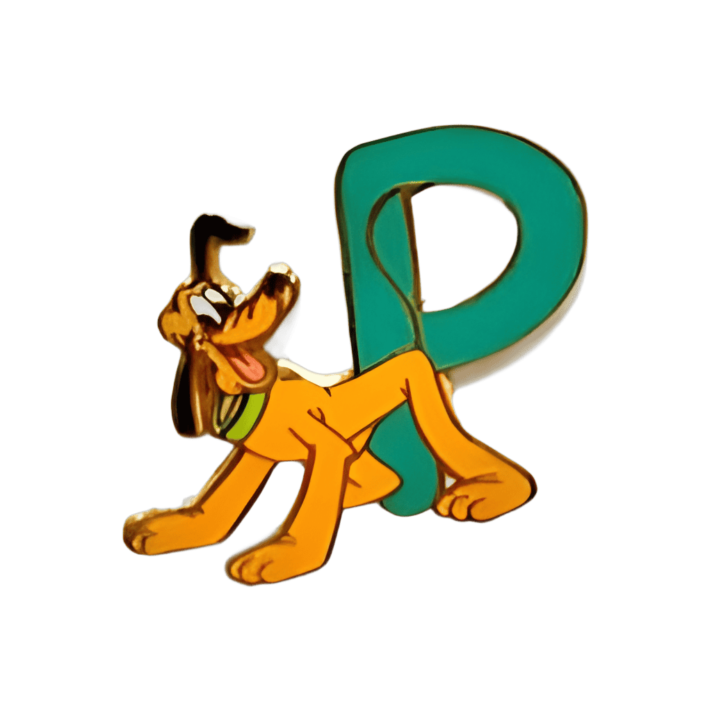 P is for Pluto Disney pin