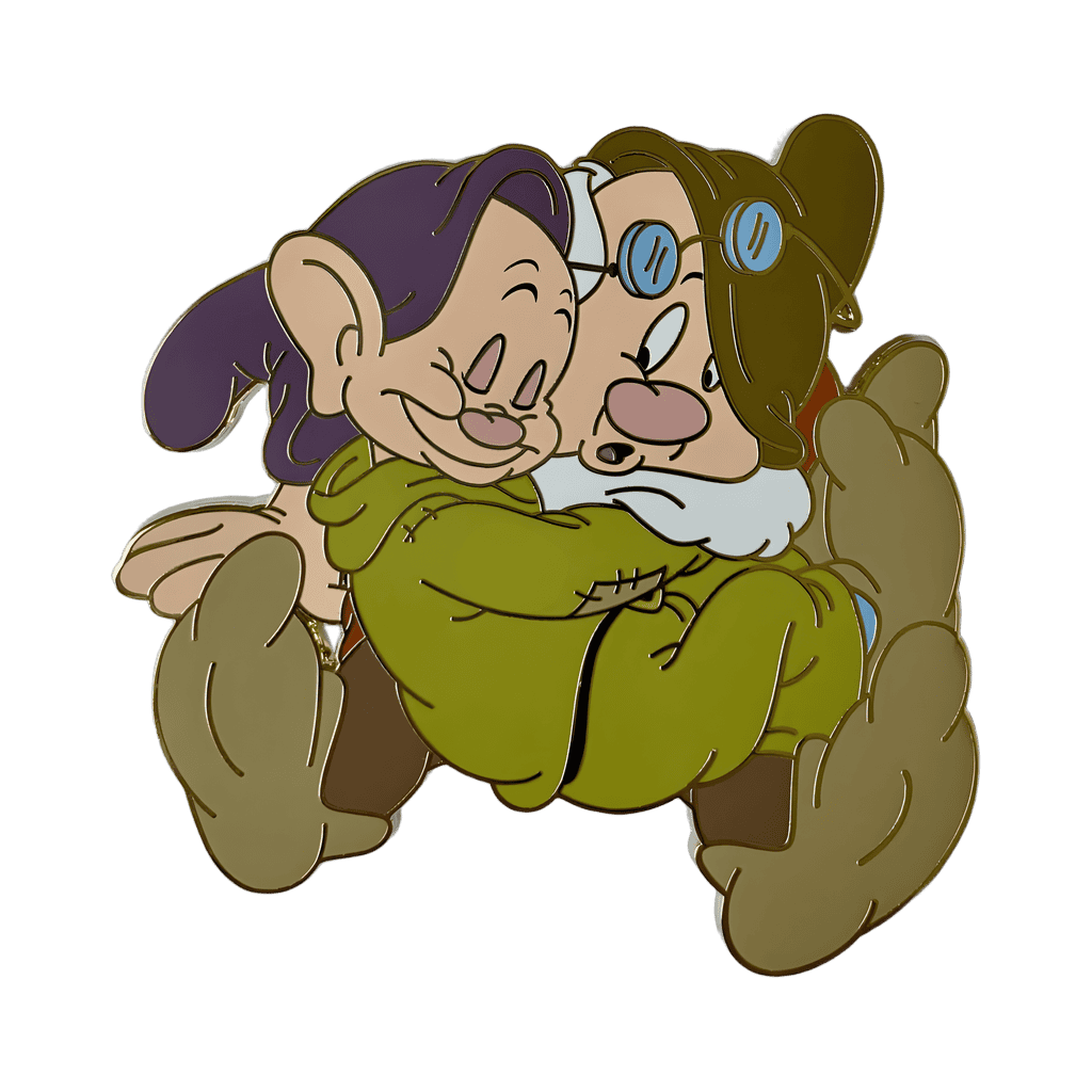 Dopey and Doc Disney pin