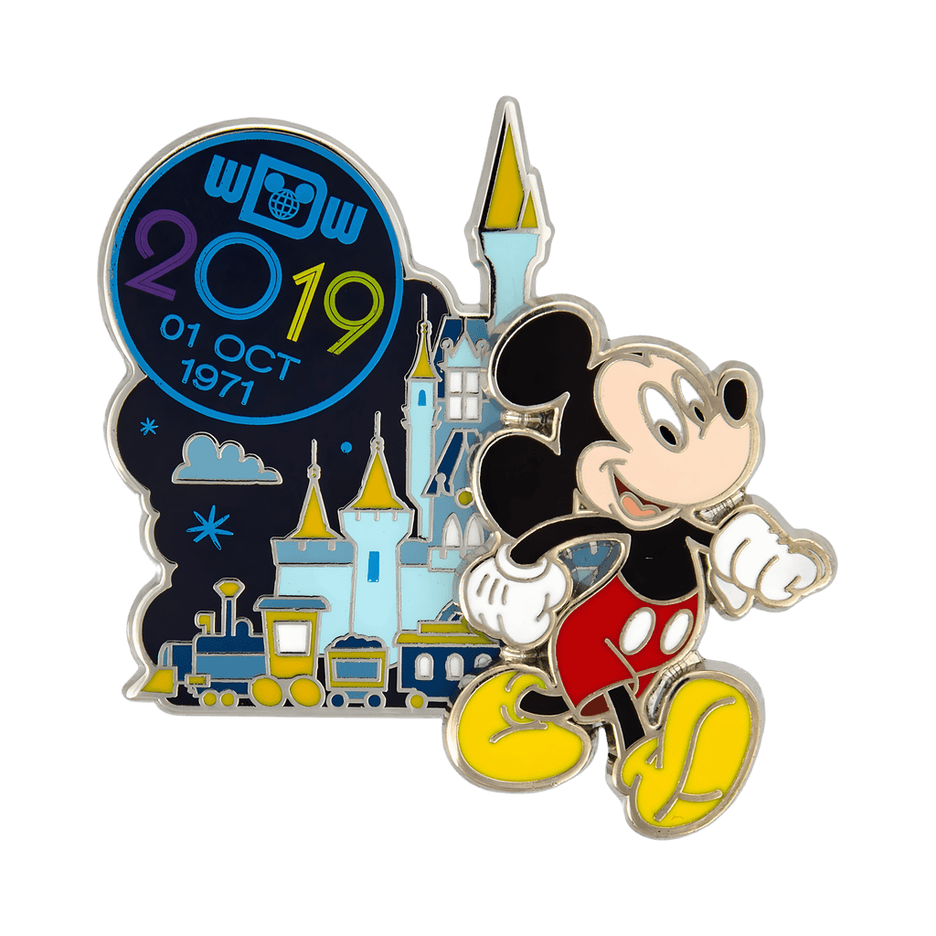 Mickey Mouse and Cinderella Castle Logo Disney pin