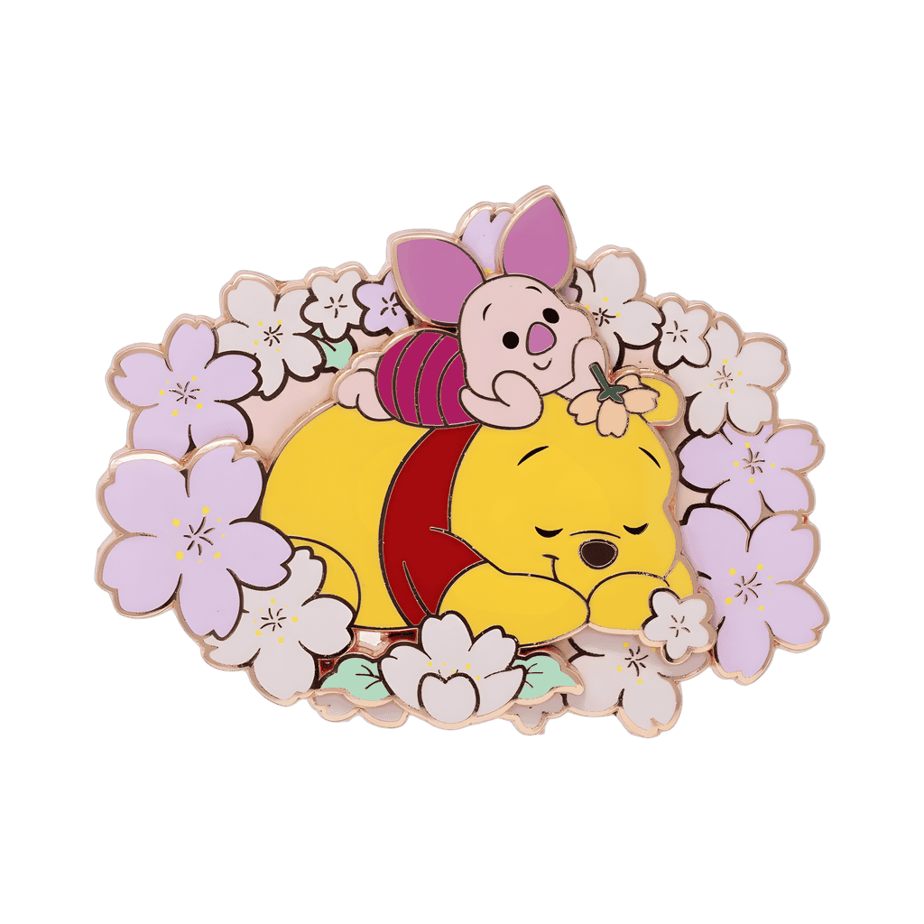 Pooh & Piglet in Cherry Blossom Field Disney pin