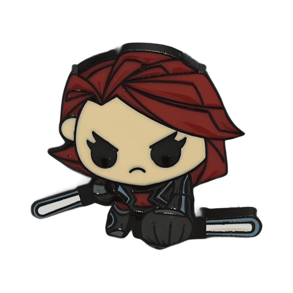 Black Widow Chibi Disney pin