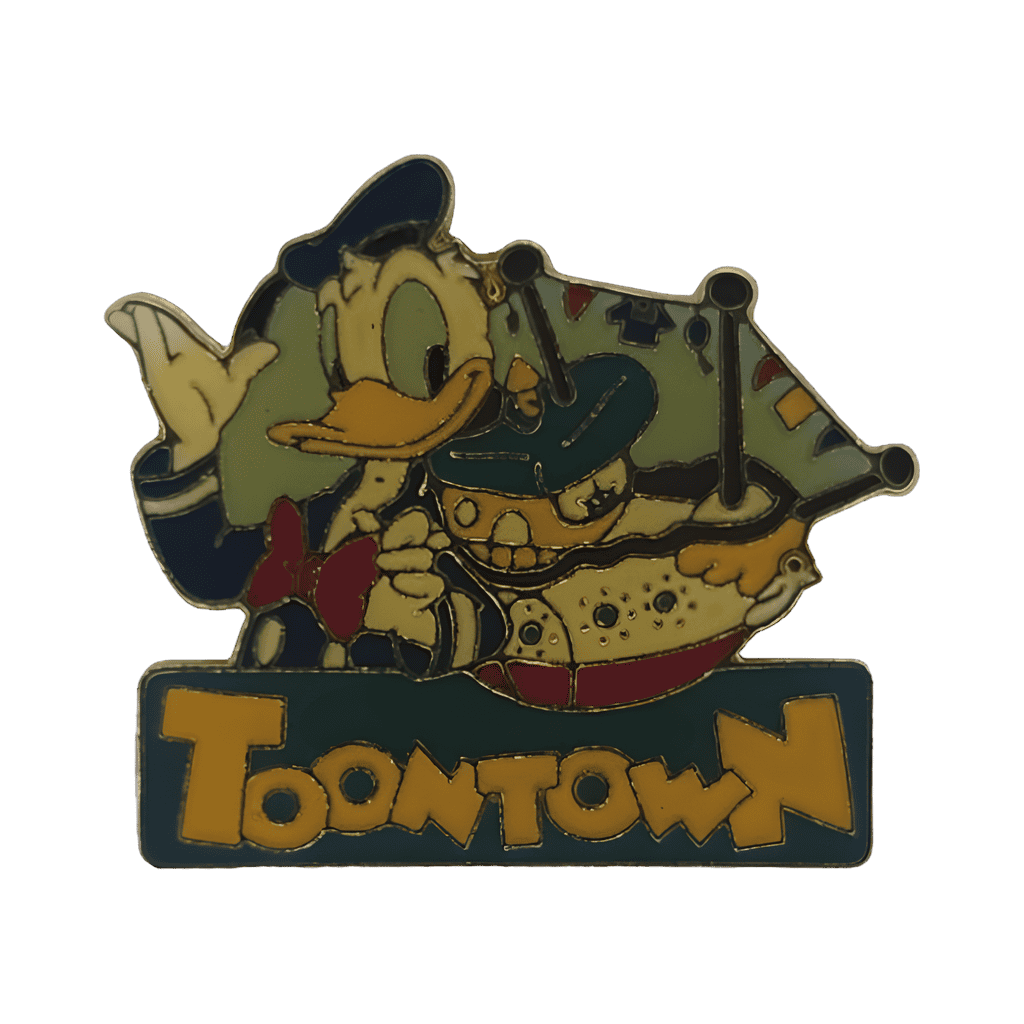 Donald Duck with The Miss Daisy Boat and Logo Disney pin