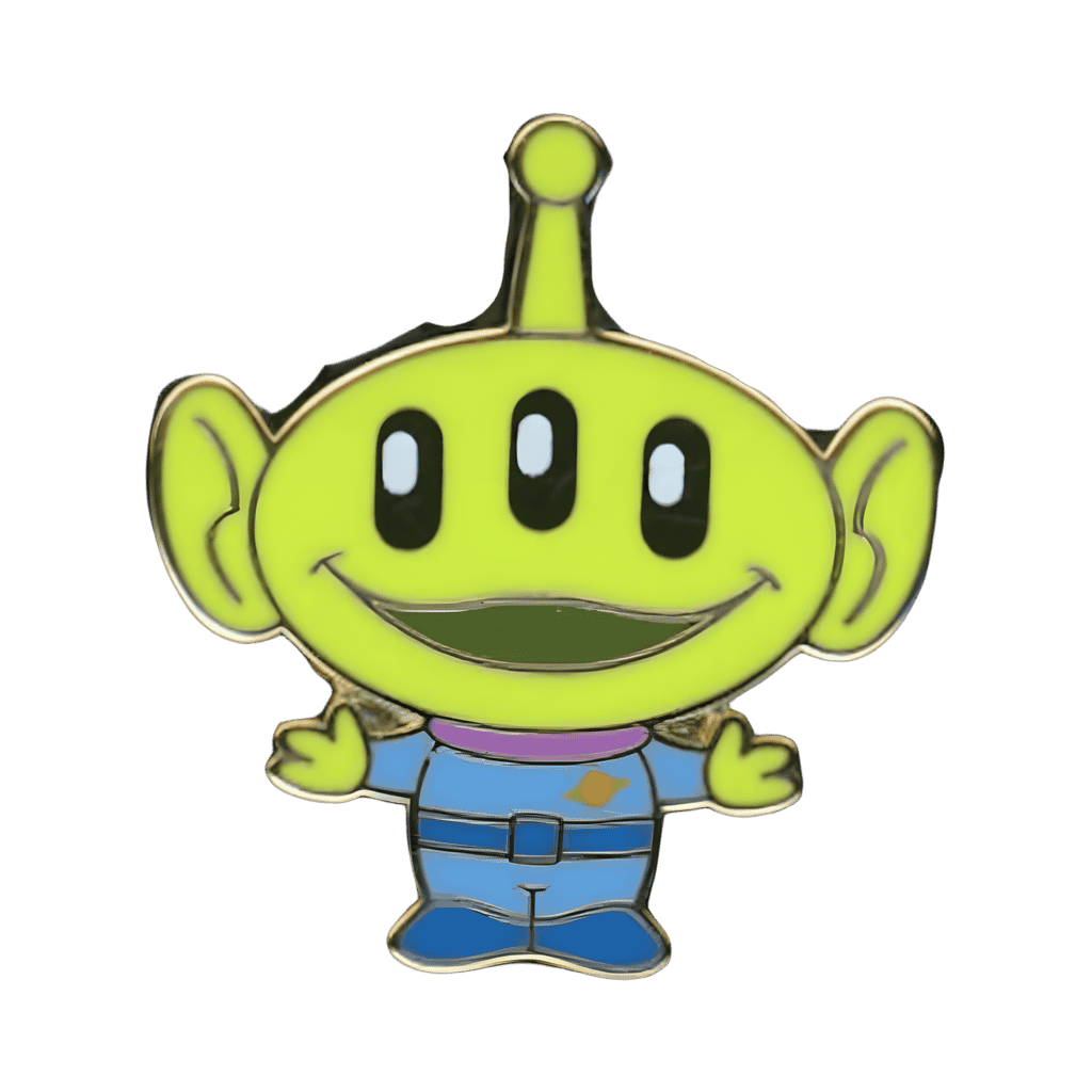 Alien with mouth open Disney pin