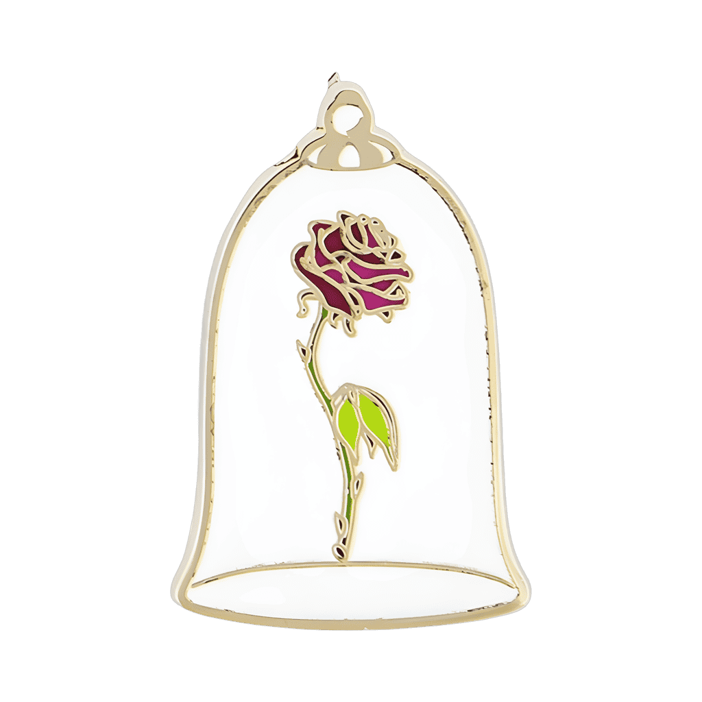 4-pin set - Enchanted Rose Disney pin