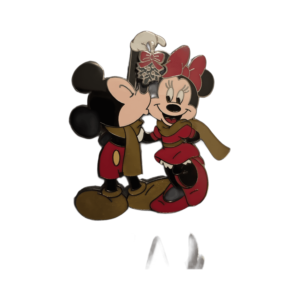 Mickey & Minnie mistletoe Disney pin