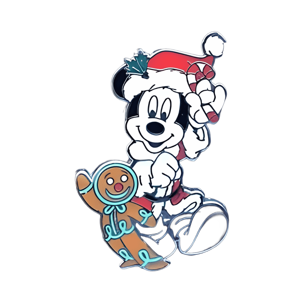 Mini-Pin Boxed Set - Santa Mickey with Gingerbread Man Disney pin