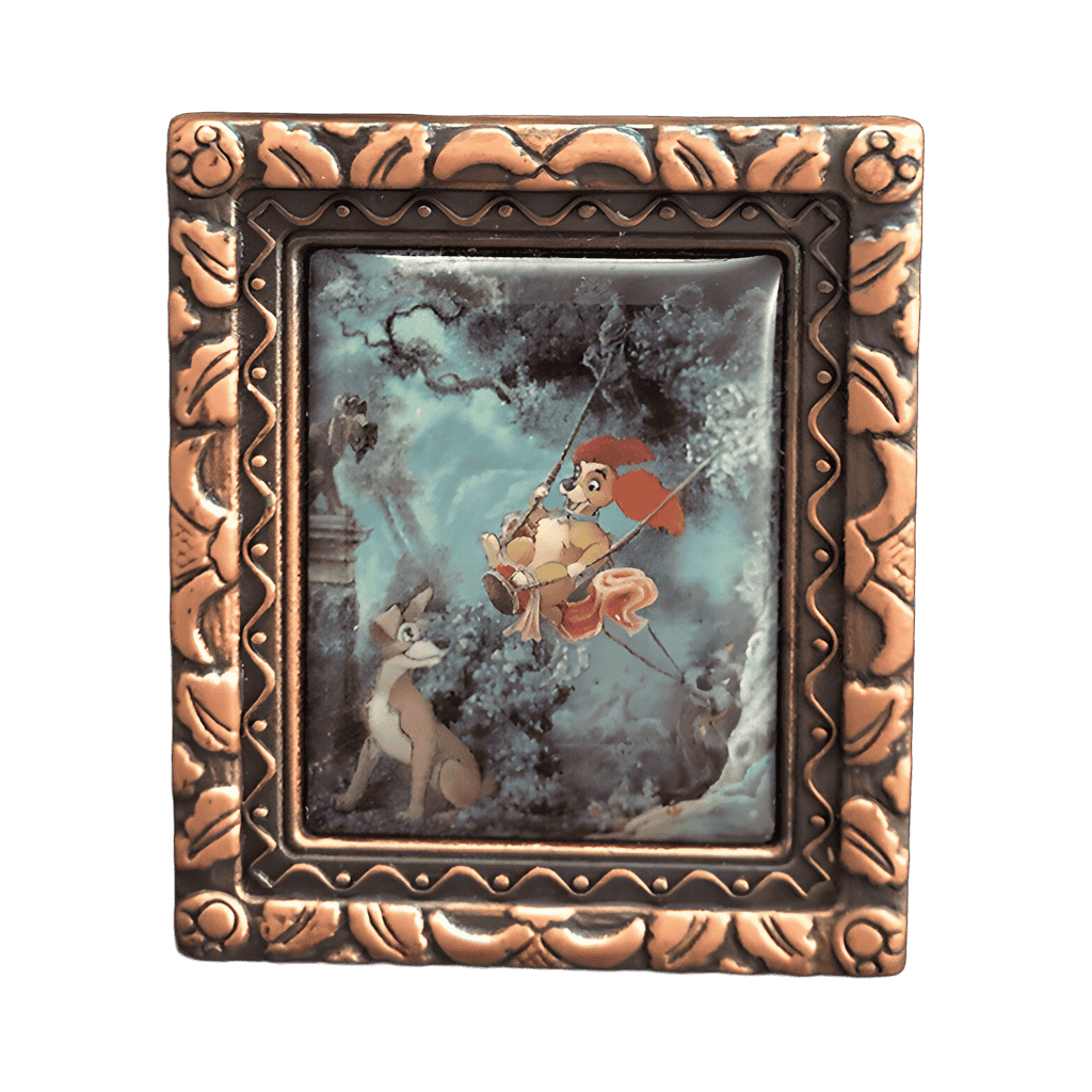 Lady & Tramp in Jean-Honore Fragonard Disney pin
