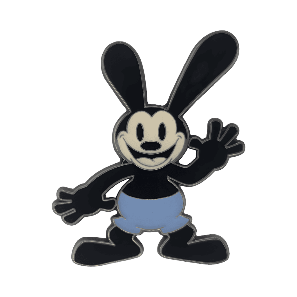 Oswald Waving - Light Blue Shorts (Epoxy Finish) Disney pin