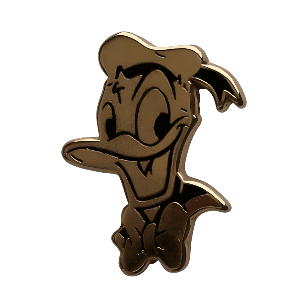 Donald Duck Head (Gold) Disney pin