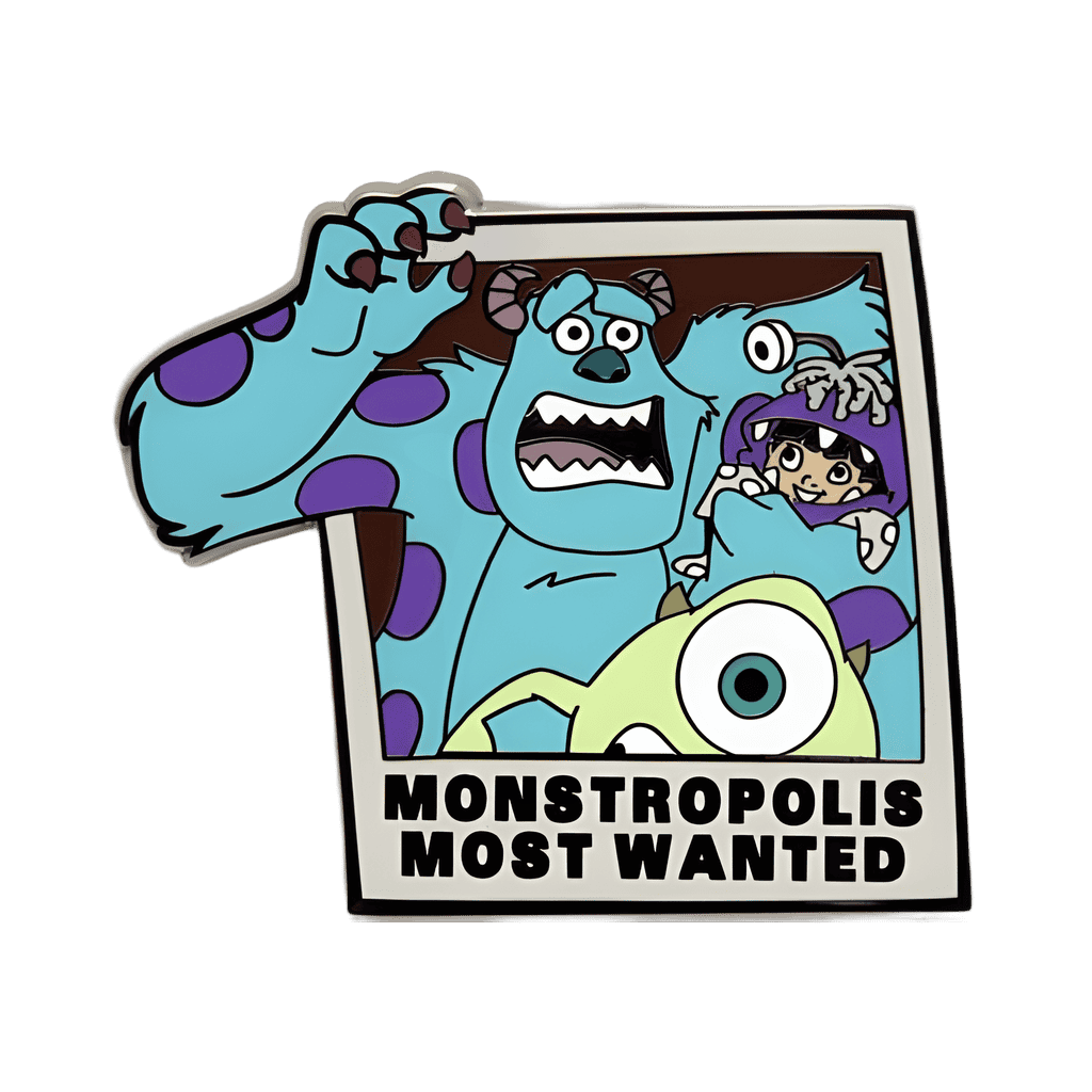 Monstropolis Most Wanted Mike, Sulley and Boo Disney pin
