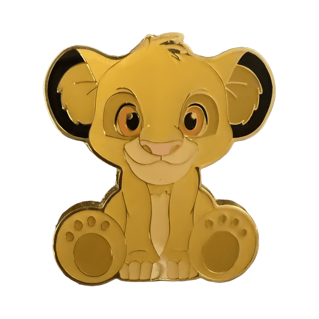 Baby Simba sitting Disney pin