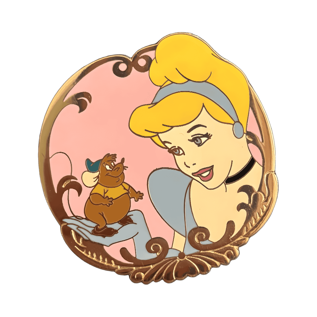 Cinderella and Gus Disney pin