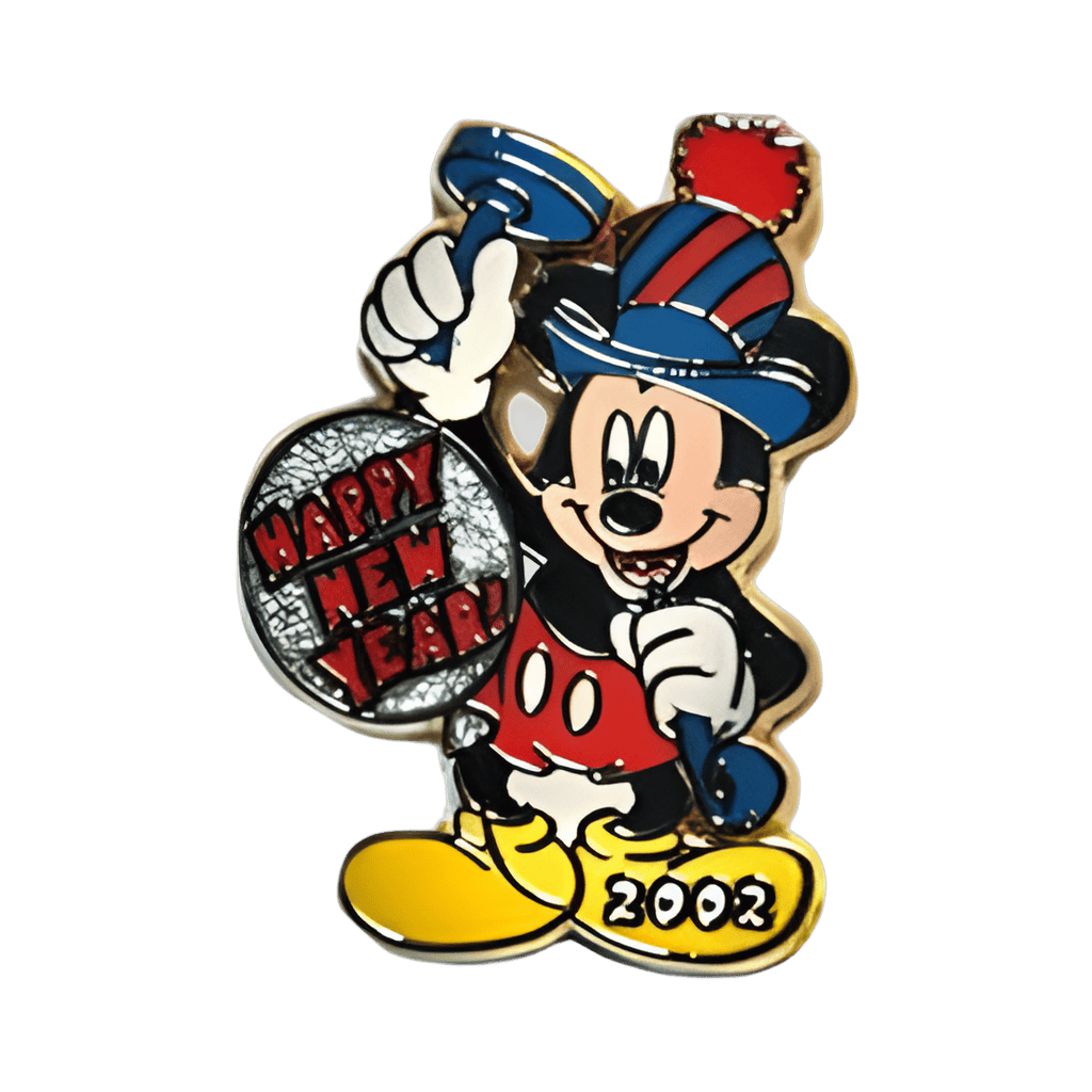 Happy New Year 2002 Disney pin